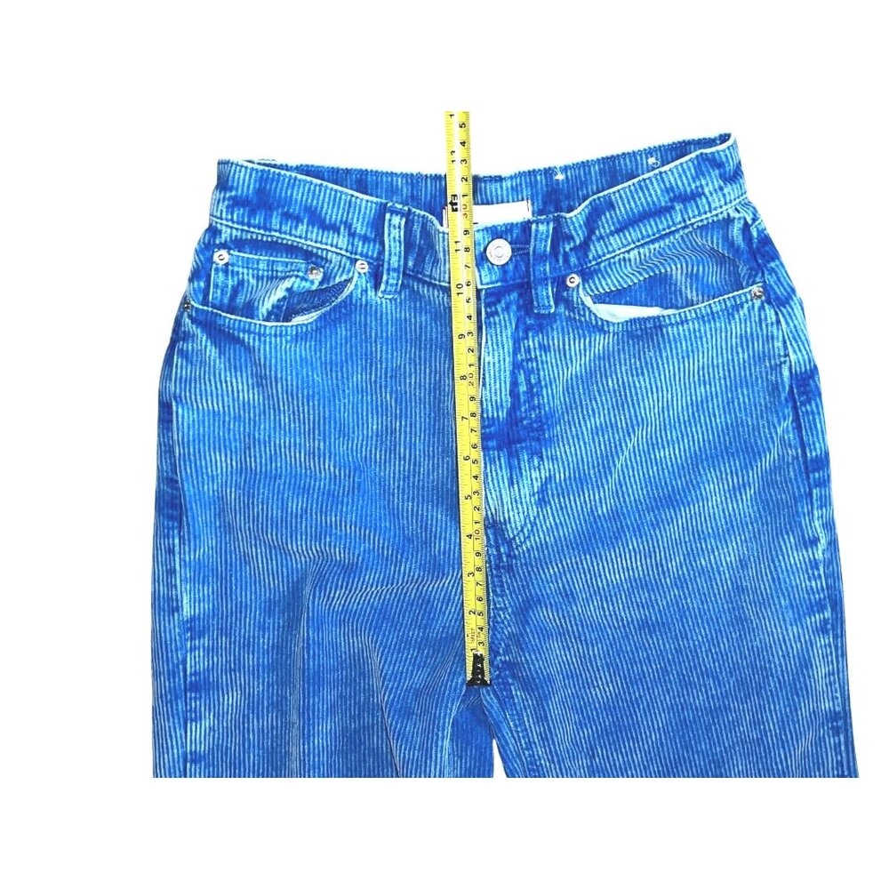 BDG Urban Outfitters Womens High & Wide Blue Corduroy Jeans Size 25 Womens (XS) - Picture 13 of 15